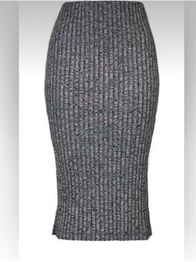 TOPSHOP Double Split Midi Skirt